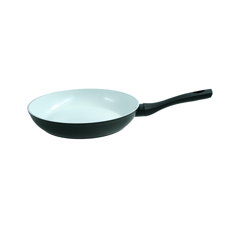 Black And White Ceramic Matte Seven-Piece Non-Stick Pan