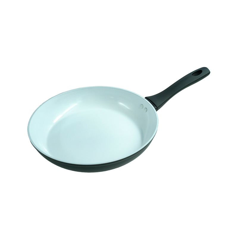 Black And White Ceramic Matte Seven-Piece Non-Stick Pan