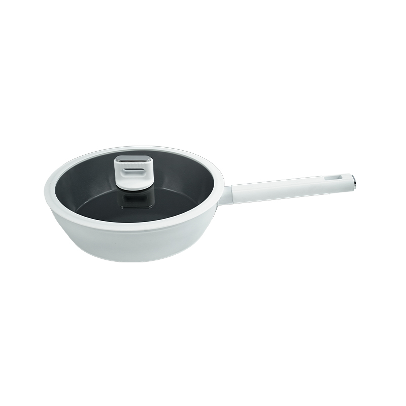 Black And White Ceramic Seven-Piece Non-Stick Pan