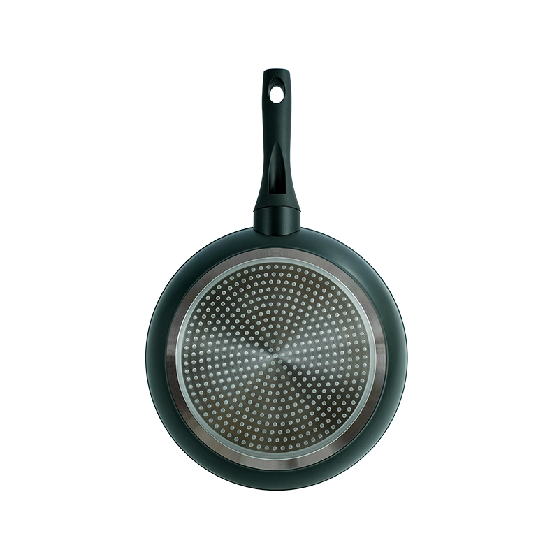 Black And White Ceramic Matte Seven-Piece Non-Stick Pan