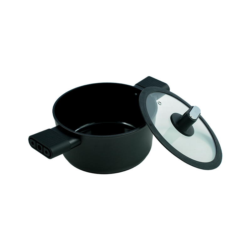 Black And White Ceramic Seven-Piece Non-Stick Pan