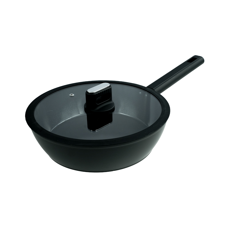 Black And White Ceramic Seven-Piece Non-Stick Pan