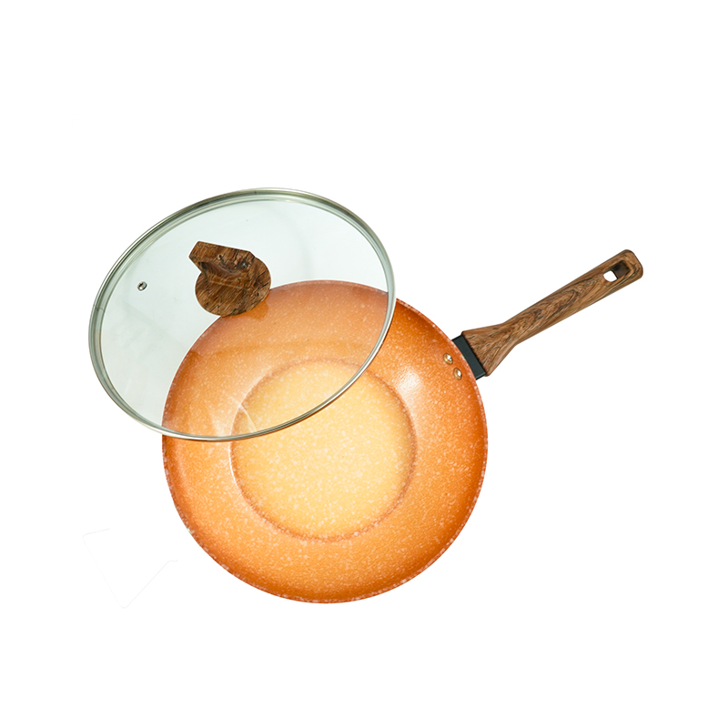 Sunset Orange Meteorite Series Non-Stick Pan