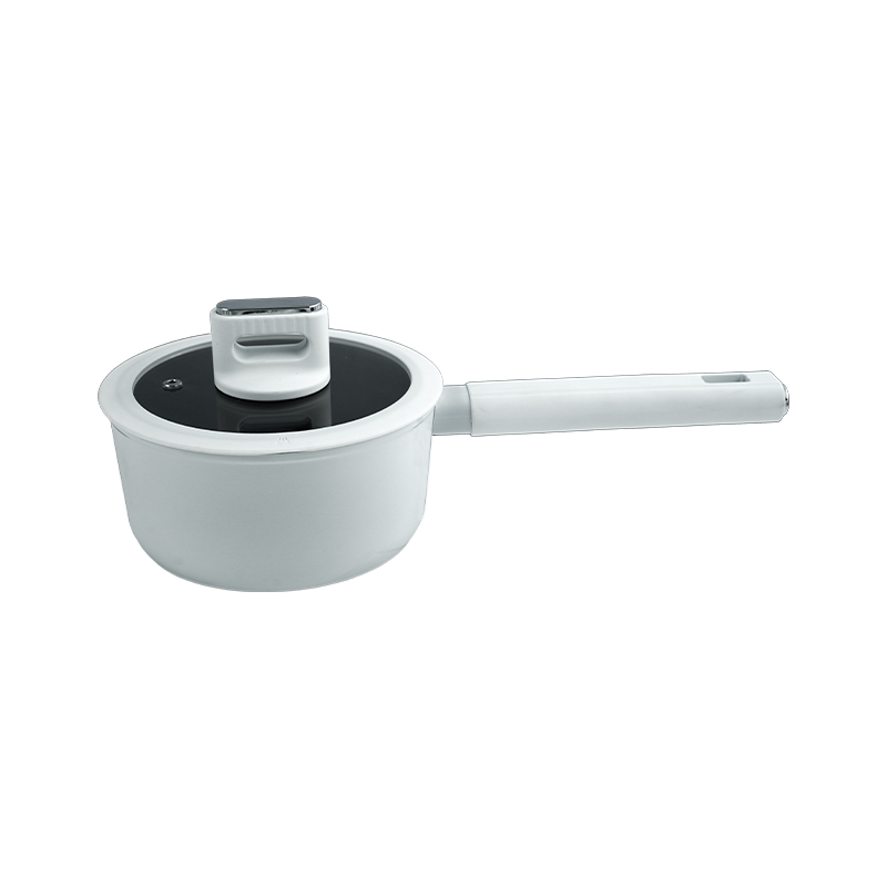 Black And White Ceramic Seven-Piece Non-Stick Pan