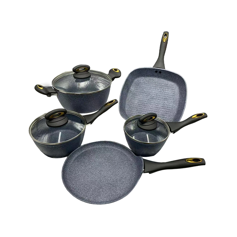 How does the imitation shot blasting series non-stick pan prevent food from burning?