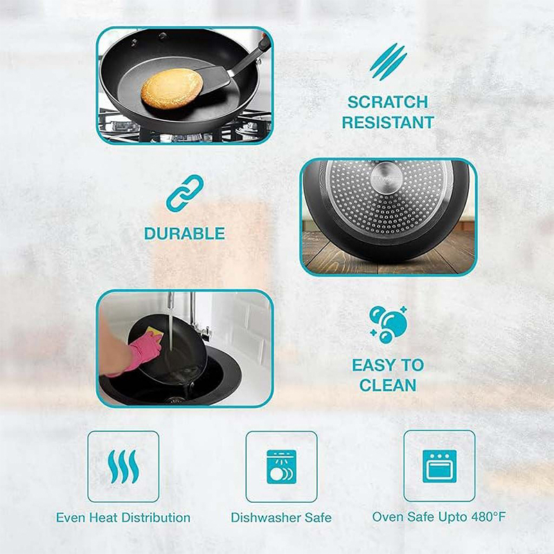 Stainless Steel Handle Frying Pan