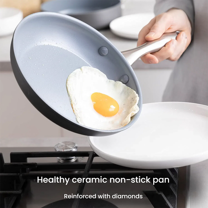 Blue Diamond Ceramic Wok