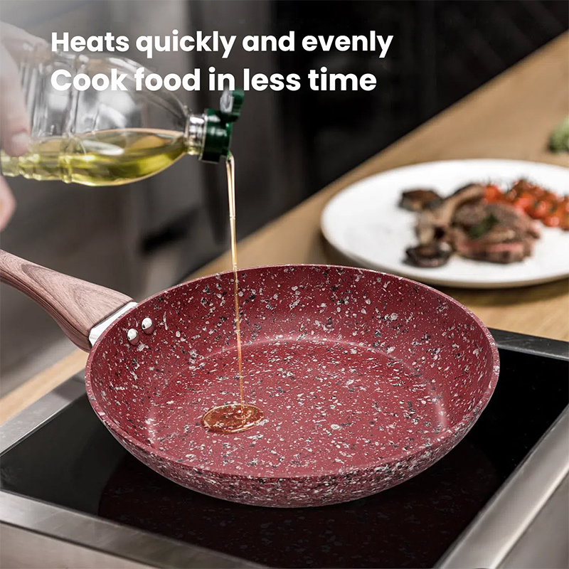 Rose Red Frying Pan