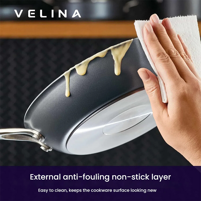 Threaded Composite Bottom Non-stick Pan