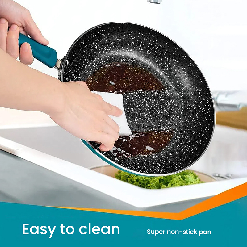 Blue Granite Frying Pan
