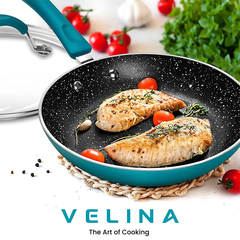 Blue Granite Frying Pan