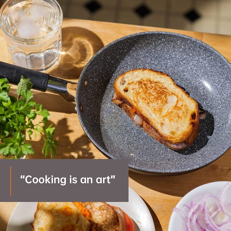 How can a ceramic granite frying pan become a healthier and more durable kitchen companion?