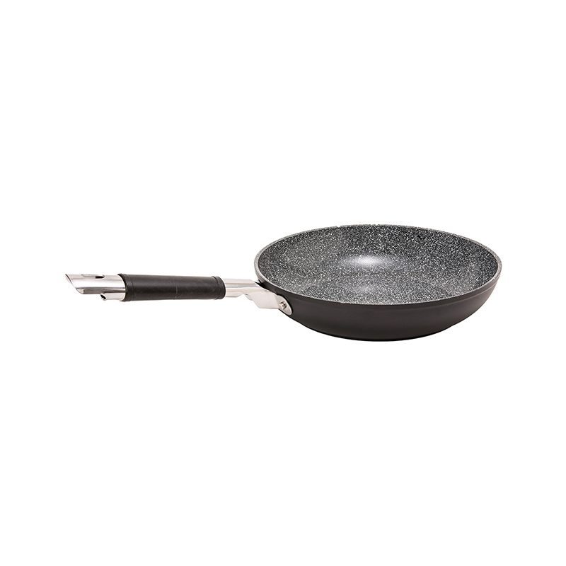 How can the coating material of a ceramic granite non-stick pan achieve a balance between high-temperature resistance and long-lasting non-stick performance?